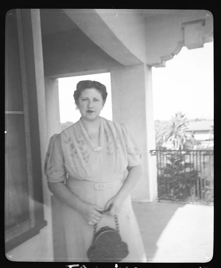 Mrs. Isabella Salazar at Casa Ricardo Hotel, Kingsville, Texas